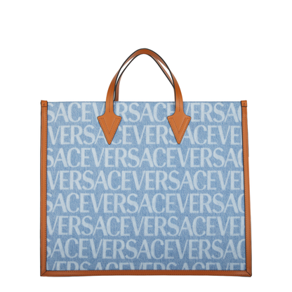 Denim Allover Logo Tote - Image 5