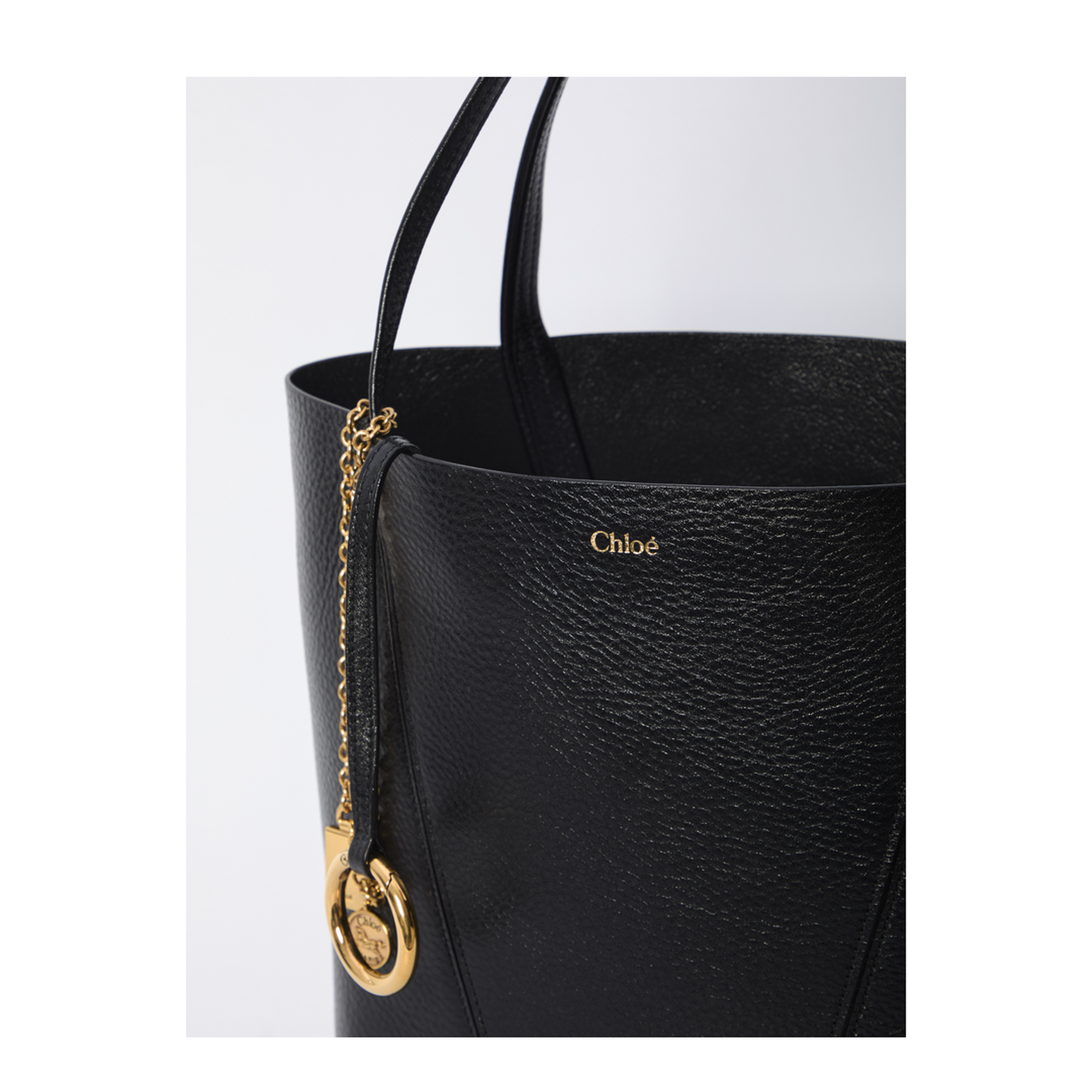 Black Two Flat Shoulder Straps Bag - Image 4