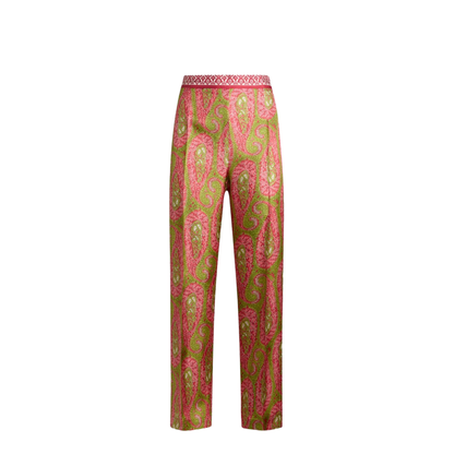Paisley Foliage Bootcut Pants - Image 1
