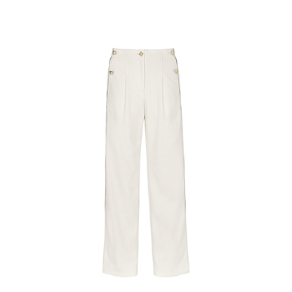 Wide-Leg Bouclé Pants - Image 1