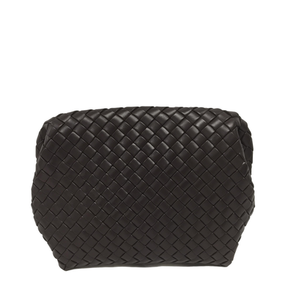 Intrecciato Leather Clutch Bags - Brown - Image 2