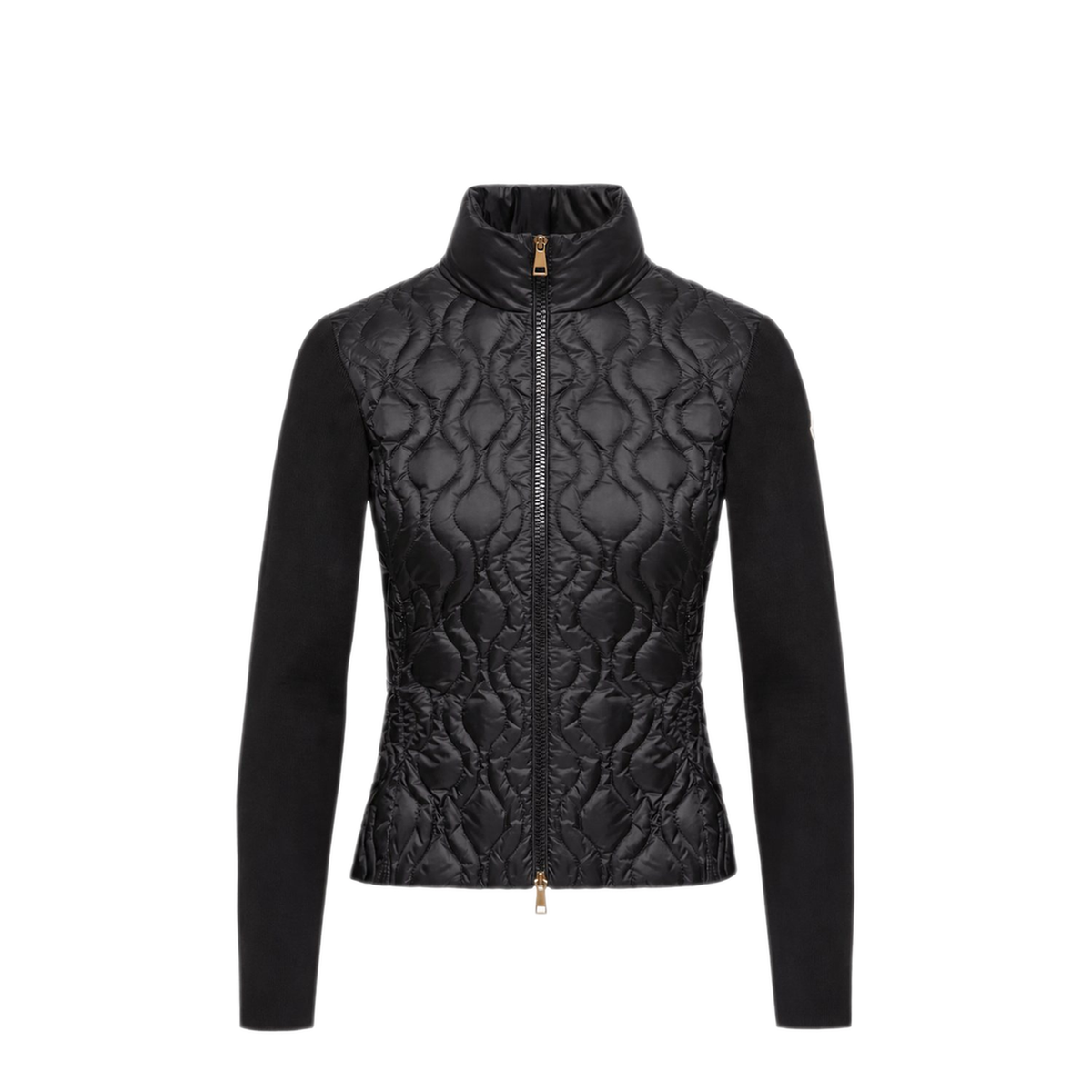Quilted Zip-Up Cardigan - Image 1