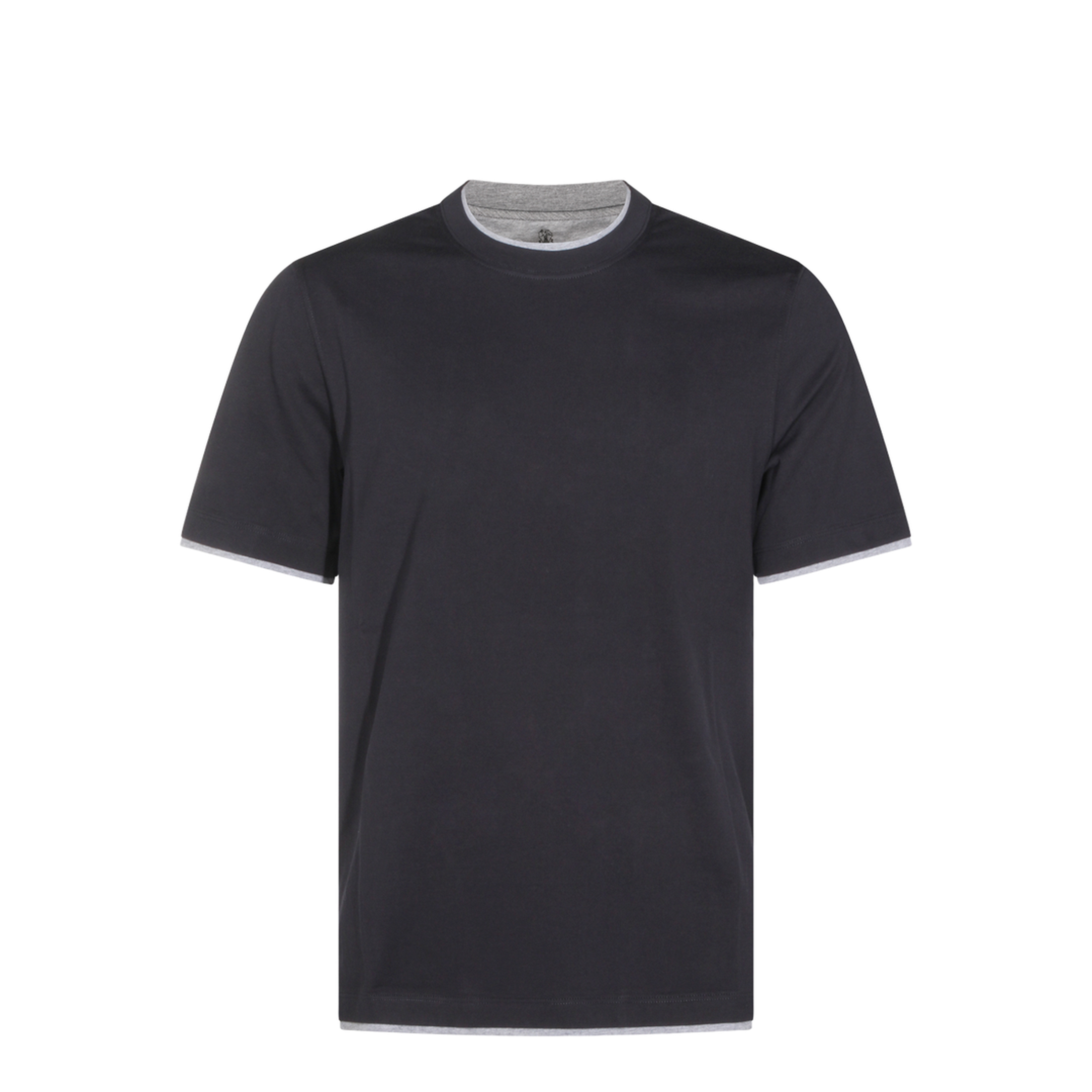 Men's Crew-Neck T-Shirt Dark Blue - Image 1