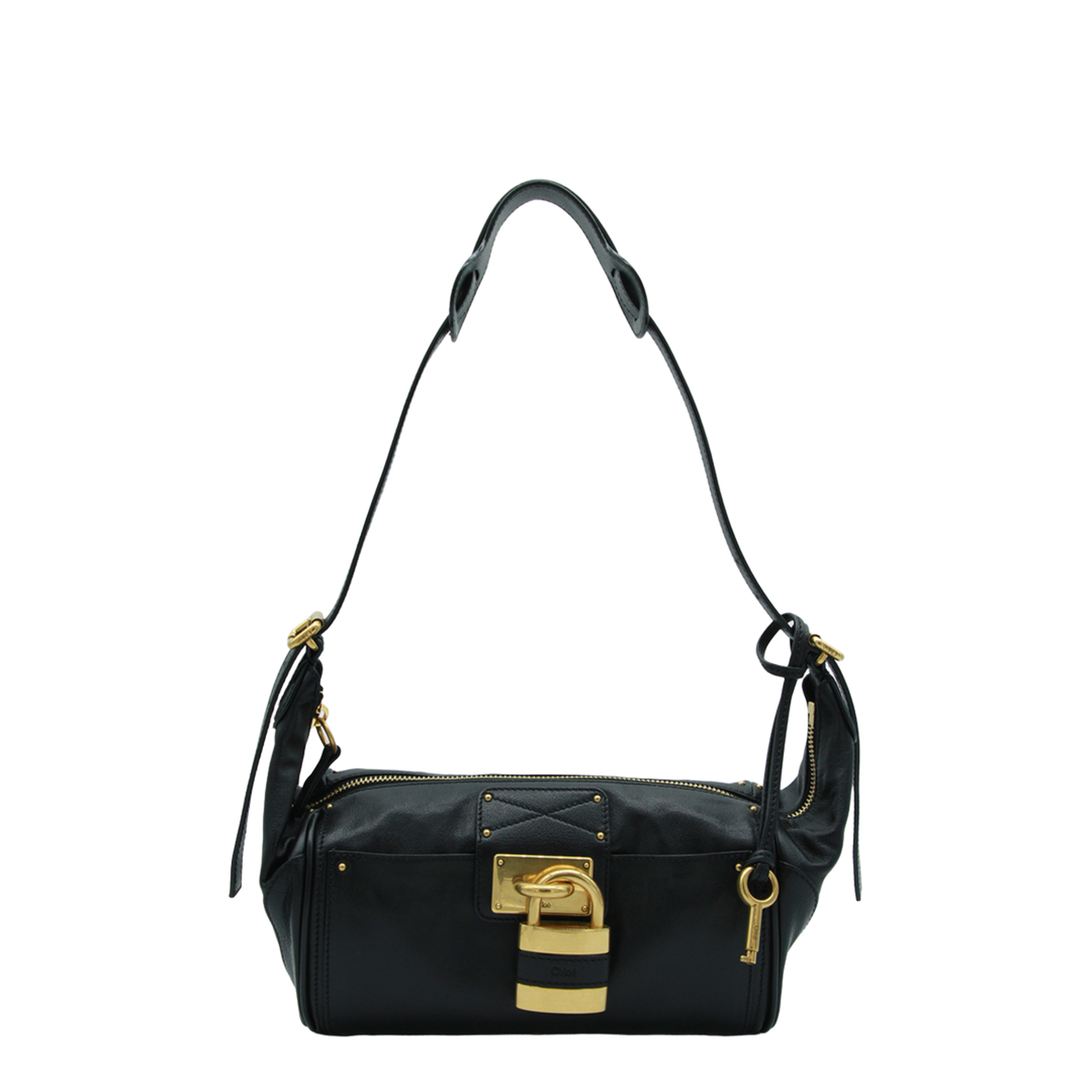 Paddington Grained Buffalo Leather Crossbody - Black - Image 2