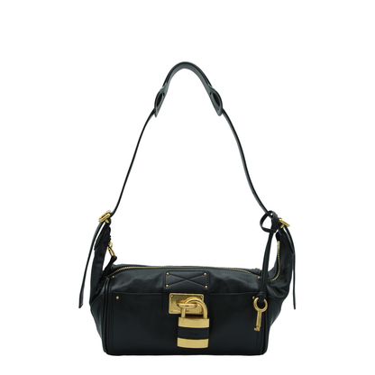 Paddington Grained Buffalo Leather Crossbody - Black - Image 2