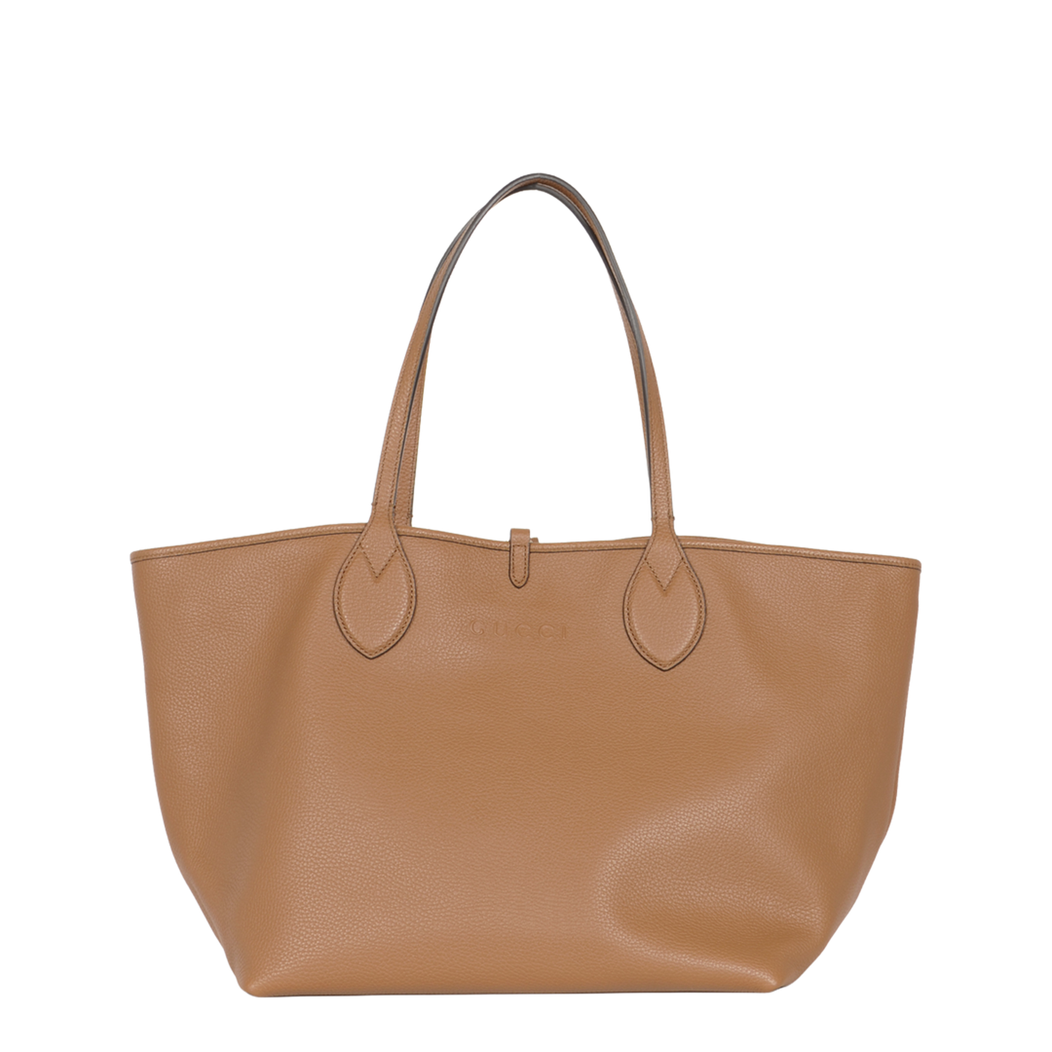 Totissima Large Leather Tote Bags - Brown - Image 1