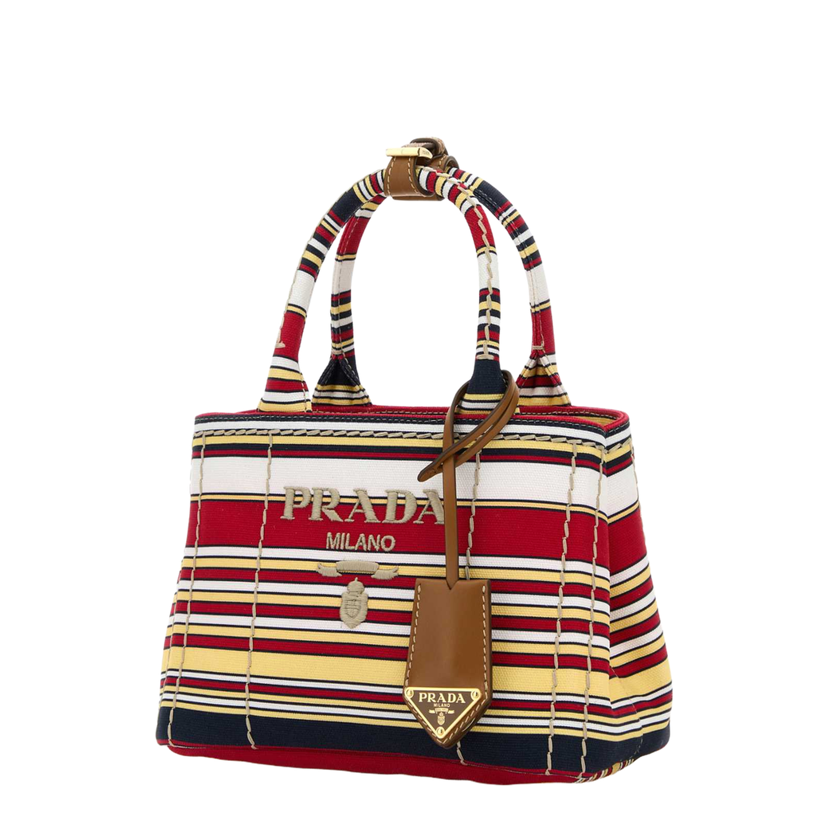 Jardinière Striped Cotton Canvas Mini-Bag - Image 2