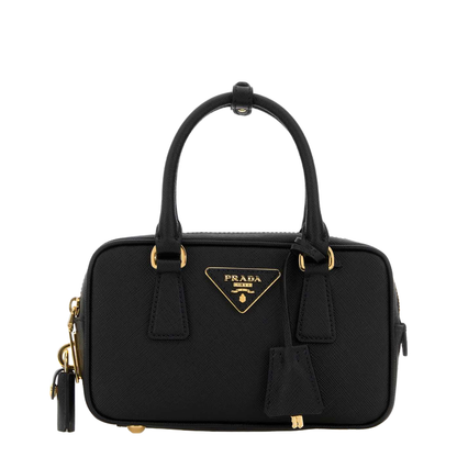 Promenade Mini Saffiano Handbag - Black - Image 3