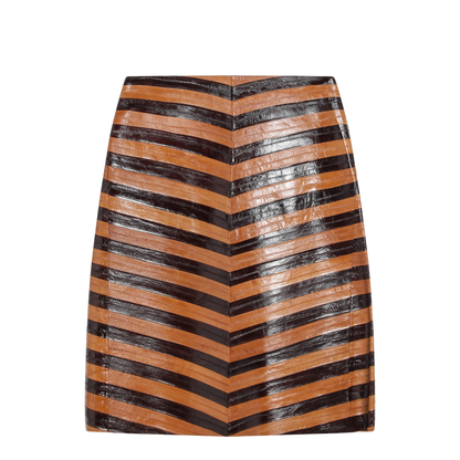 Skirt Fine Leathers Brown - Image 1