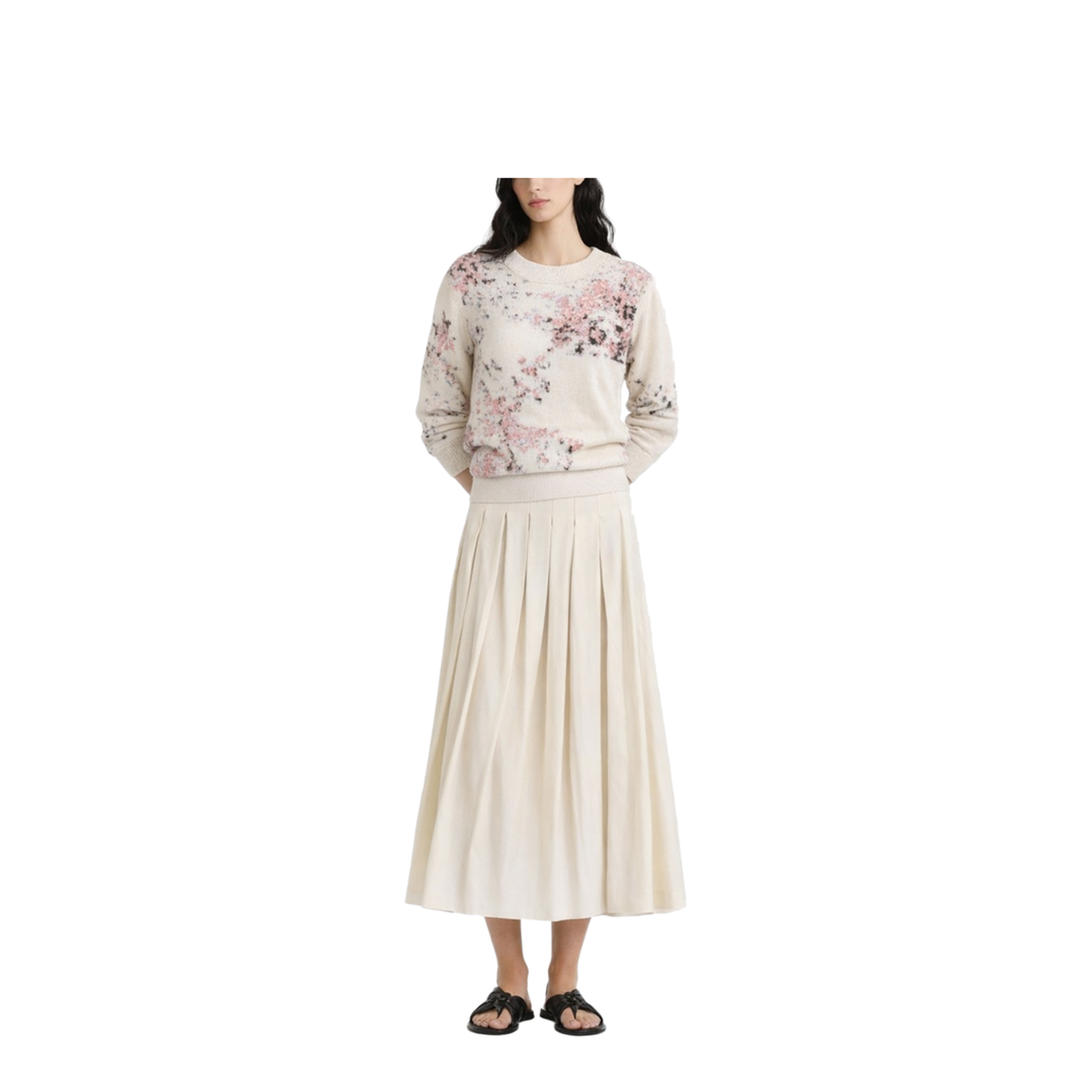 Cotton and Mohair Blend Sweater - Image 2