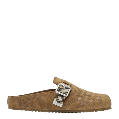 Urchin Clogs in Suede with Check Pattern - Image 1