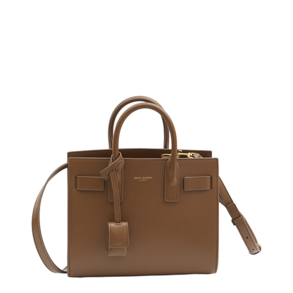 Sac de Jour Nano Leather Tote Bags - Brown - Image 1