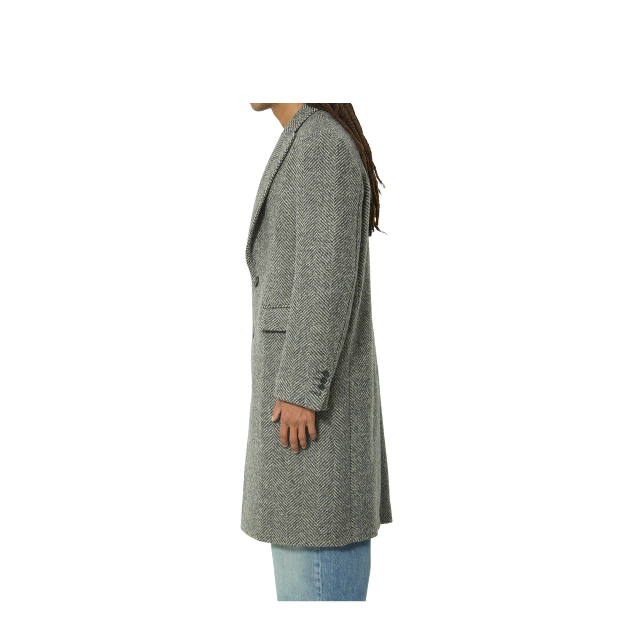 Single-breasted wool coat - Image 3