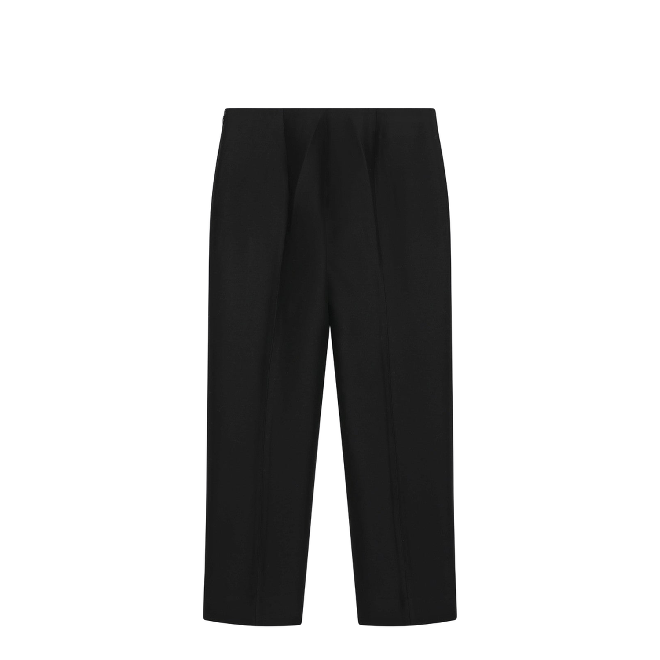 Black Wool and Silk Trousers - Image 2