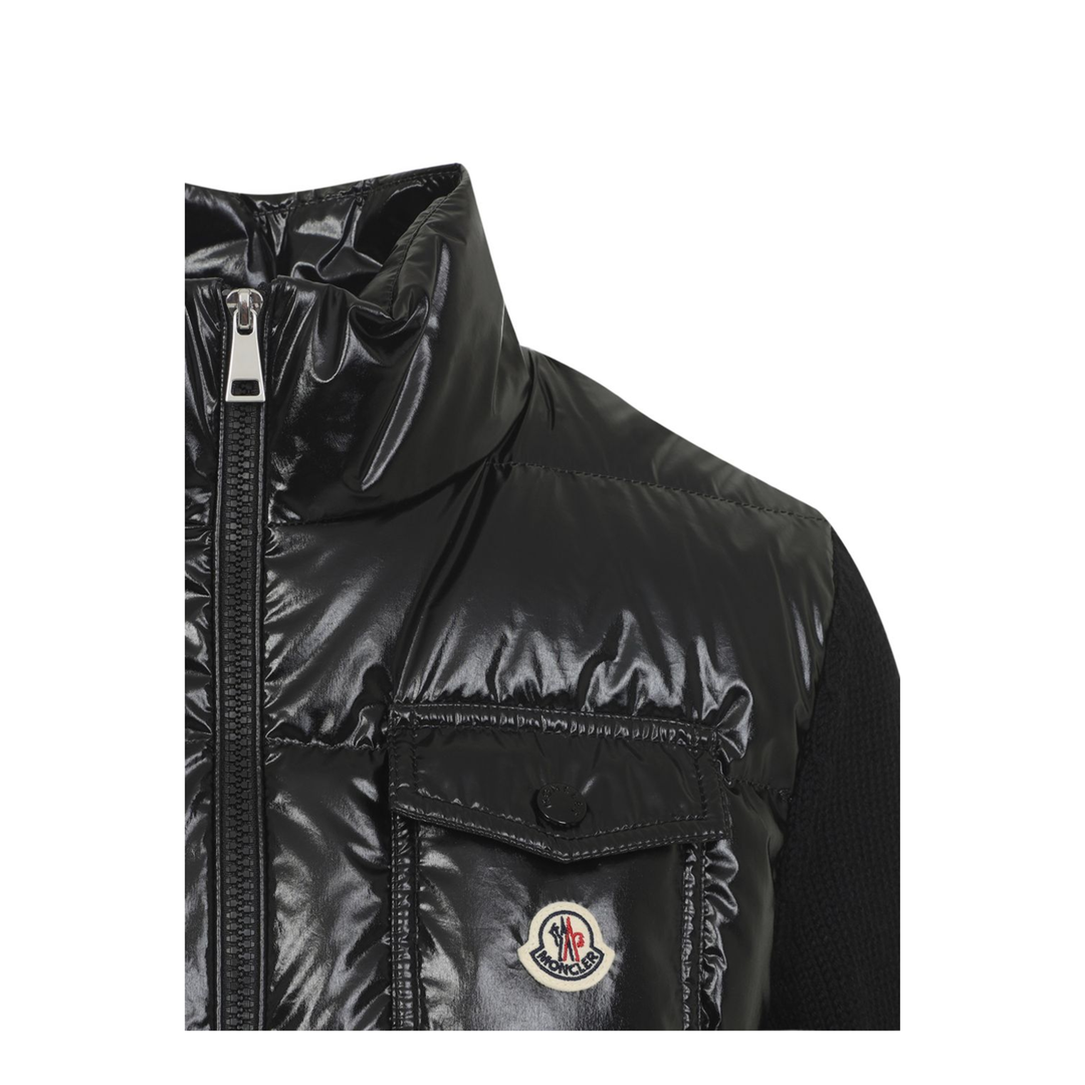 Padded Zip-Up Wool Cardigan - Image 2