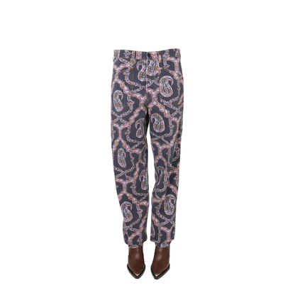 Paisley Denim Pants - Image 1