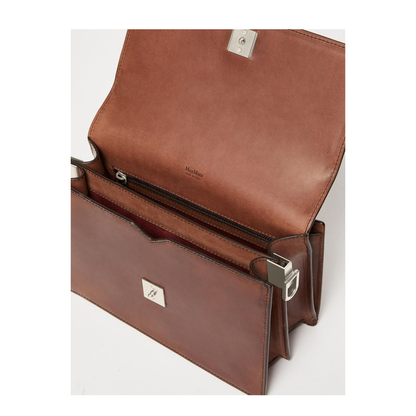 Biancaroughs Small Leather Crossbody Bag Brown - Image 5