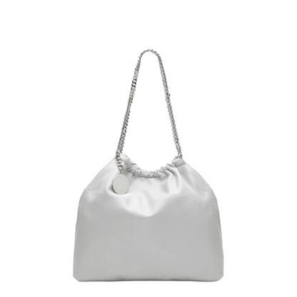 Falabella Medium Vegan Leather Tote - Airlite Pearl Grey - Image 1