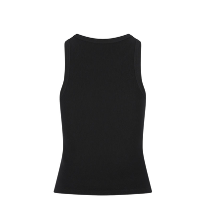 Slim-Fit Cotton Tank Top with Paris Print - Image 2