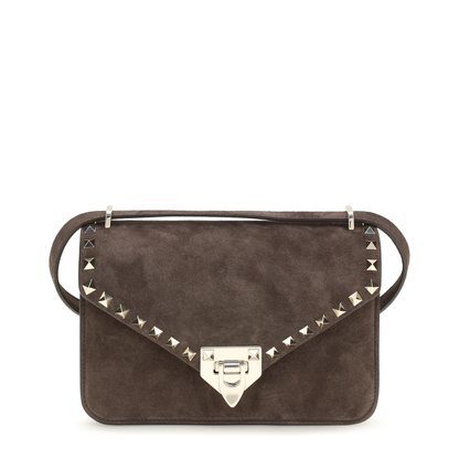Rockstud Mini Suede Shoulder Bag - Image 1