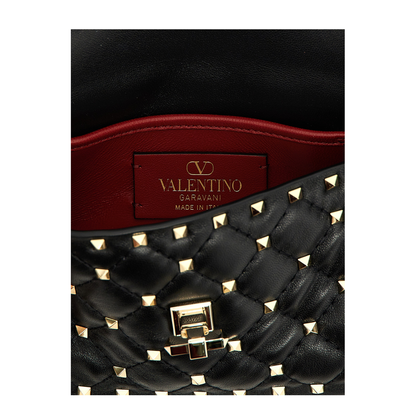 Rockstud Spike Nappa Leather Handbag - Image 4