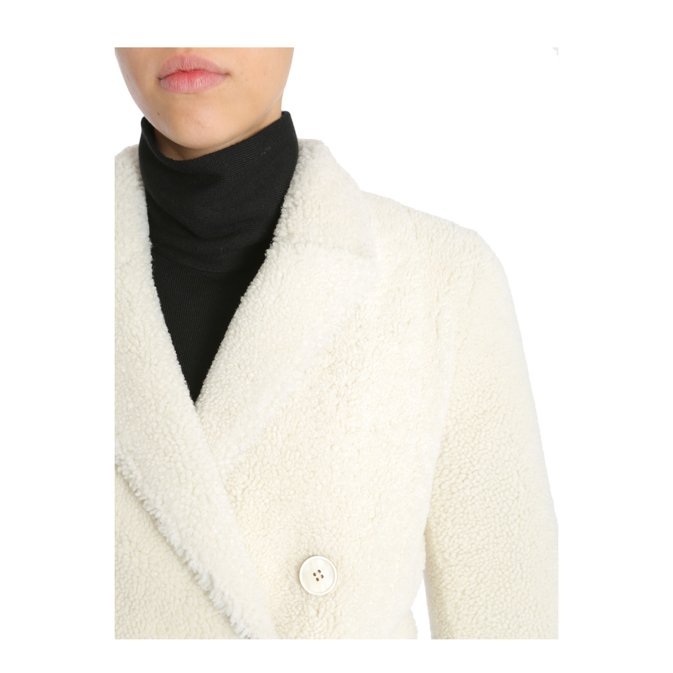 White Wool Coat - Image 6