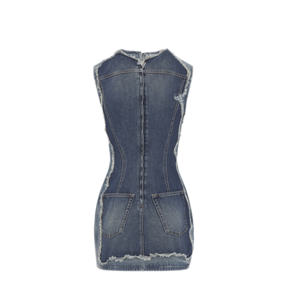 Cotton Mini Dress - Image 4