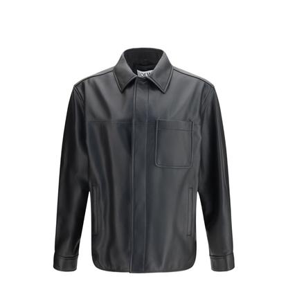 Lightweight Lambskin Shirt Jacket - Image 1