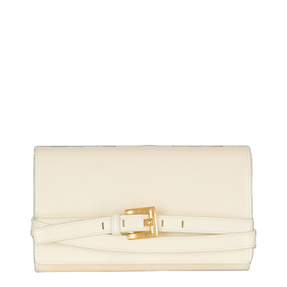 Crinkled Leather Wallet with Shuffle Chain - Image 1