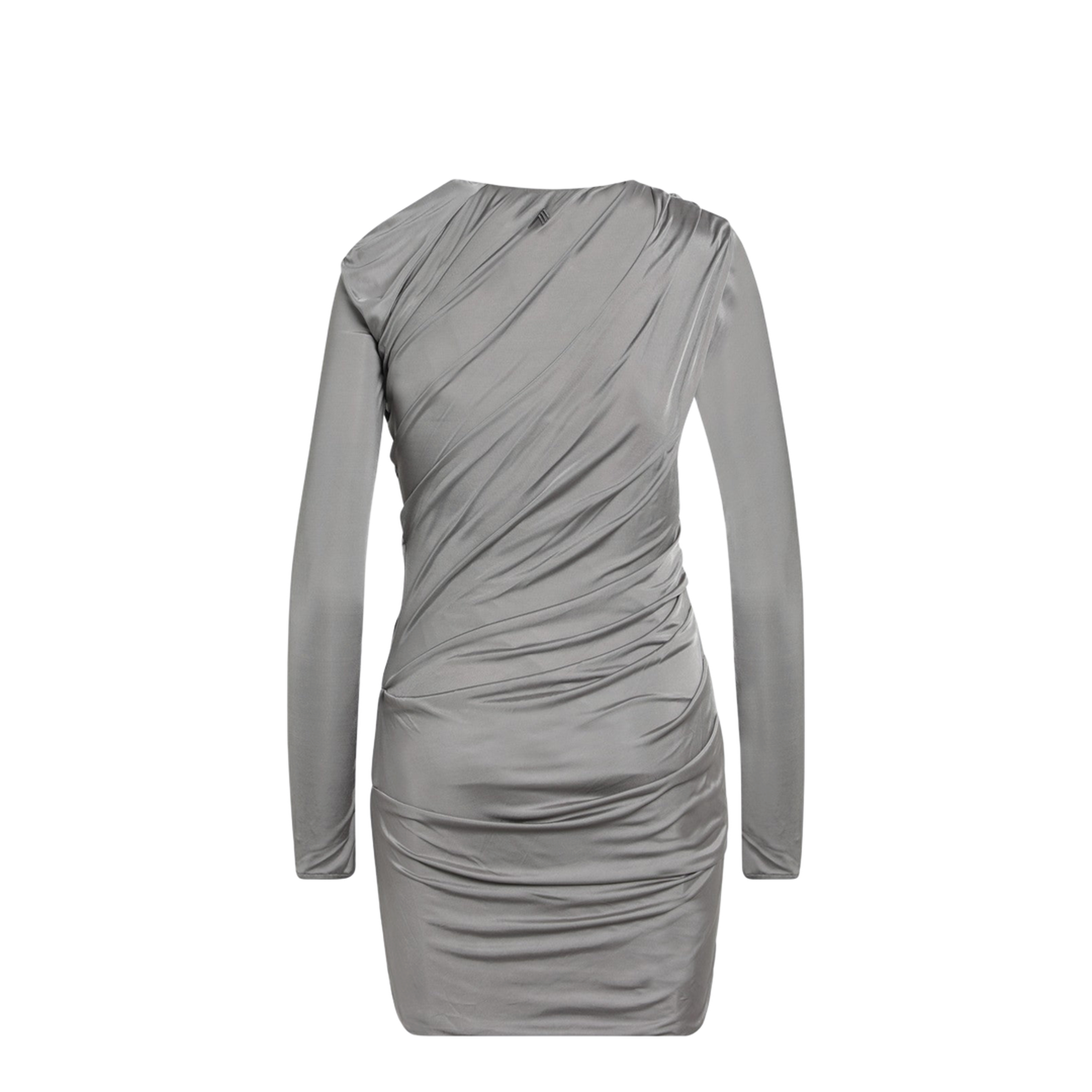 Draped Grey Mini Dress - Image 2
