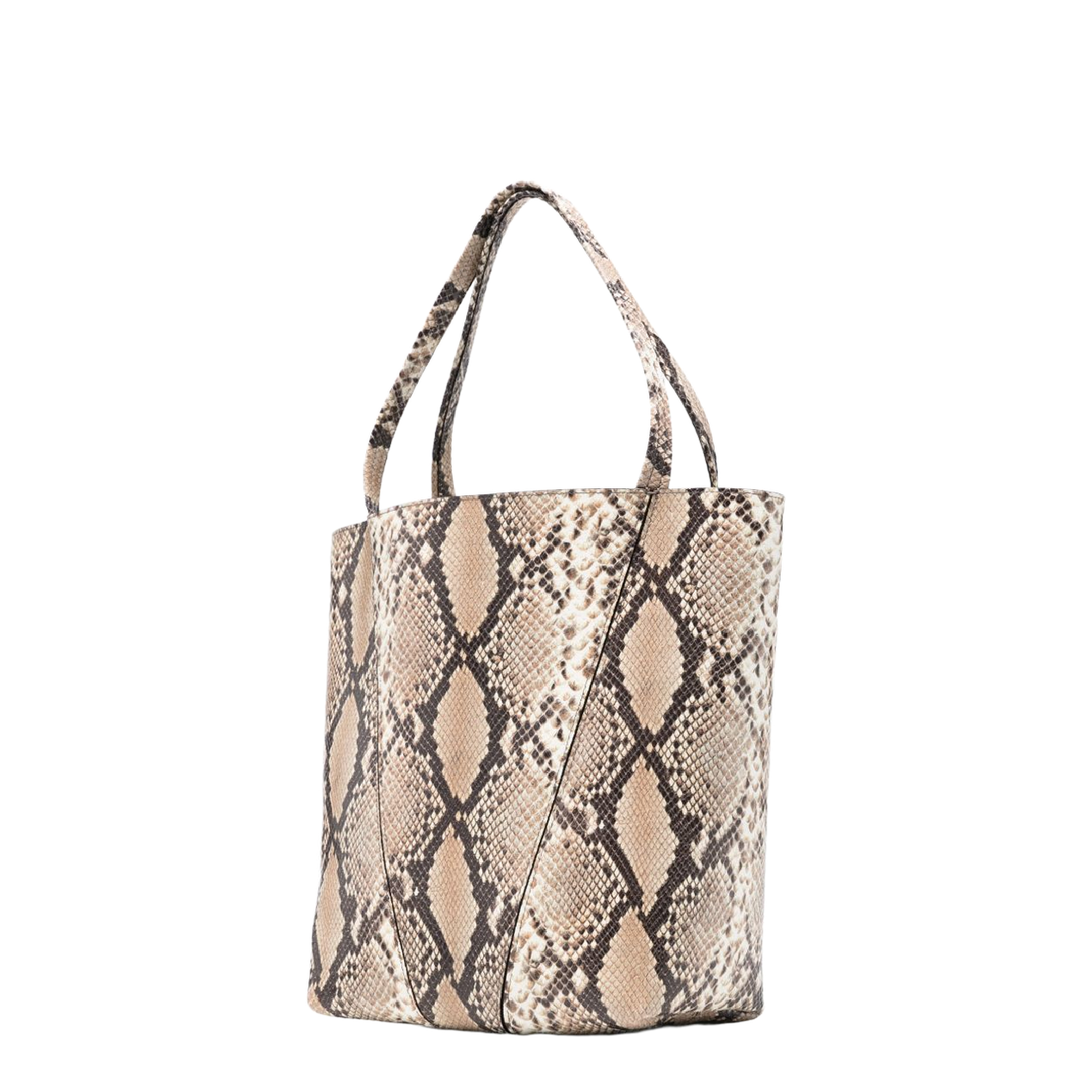 Spin Medium Goatskin Tote Bag - Sooty Brown - Image 5