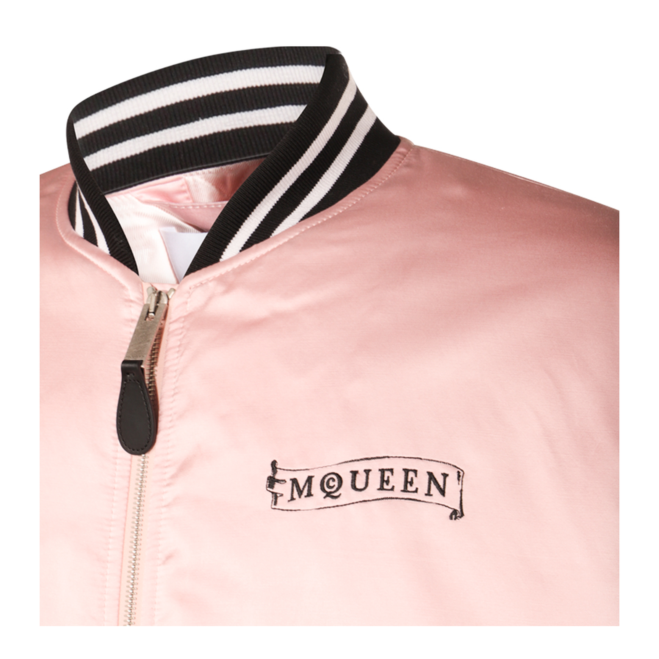 Pink And Black Cotton Casual Jacket - Image 5