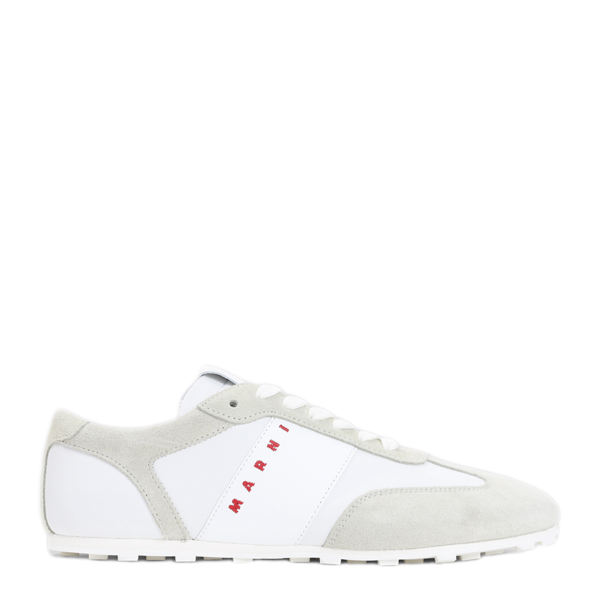 Lily White Leather Sneakers - Image 1