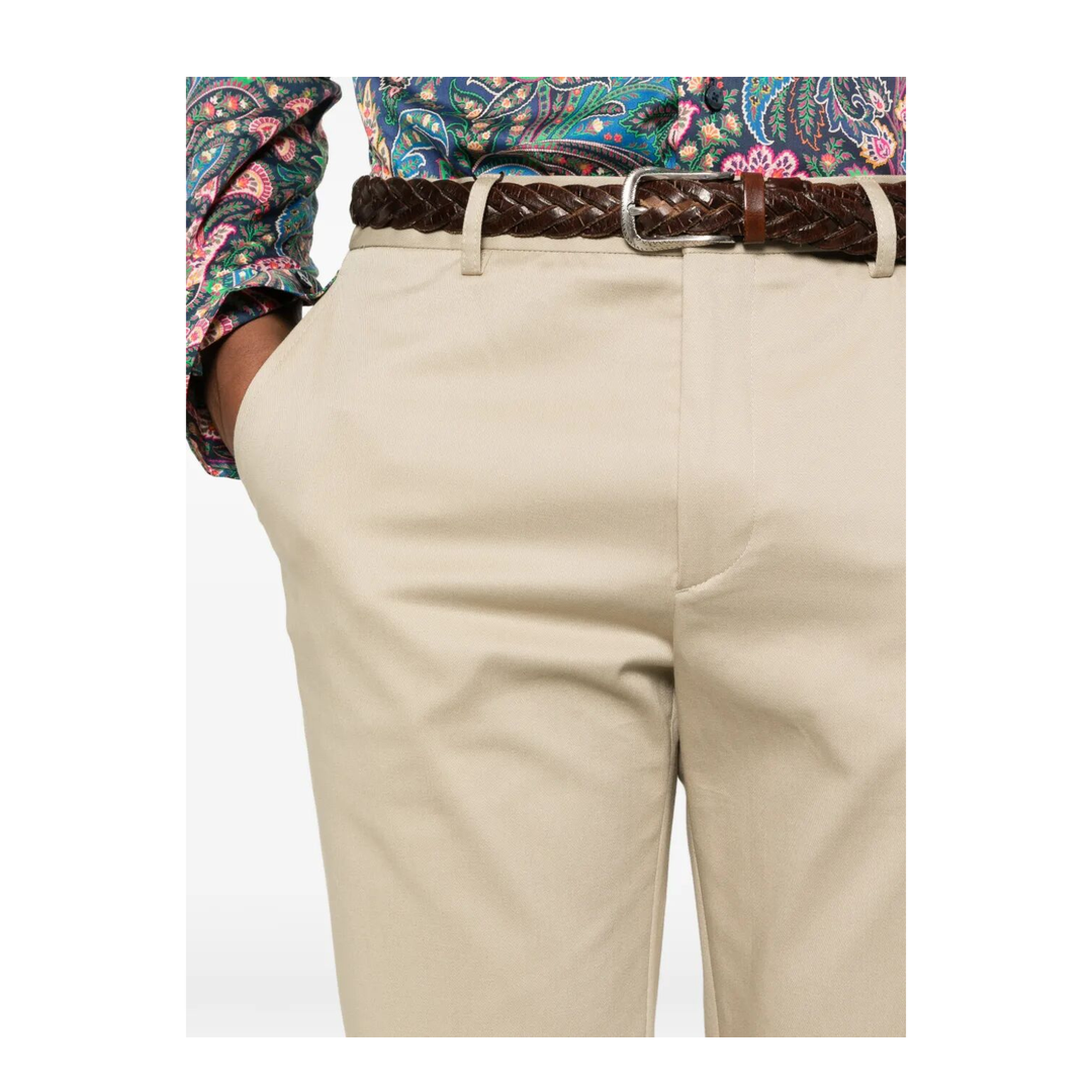 Roma Cotton Straight-Leg Trousers - Image 5