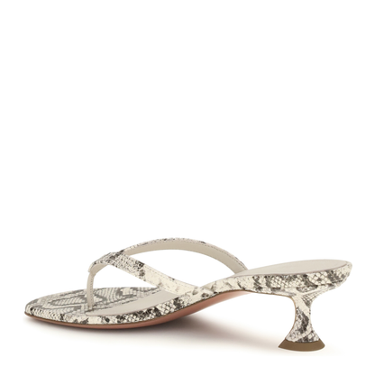 Snake-print Juliette Thong Sandals - Image 3