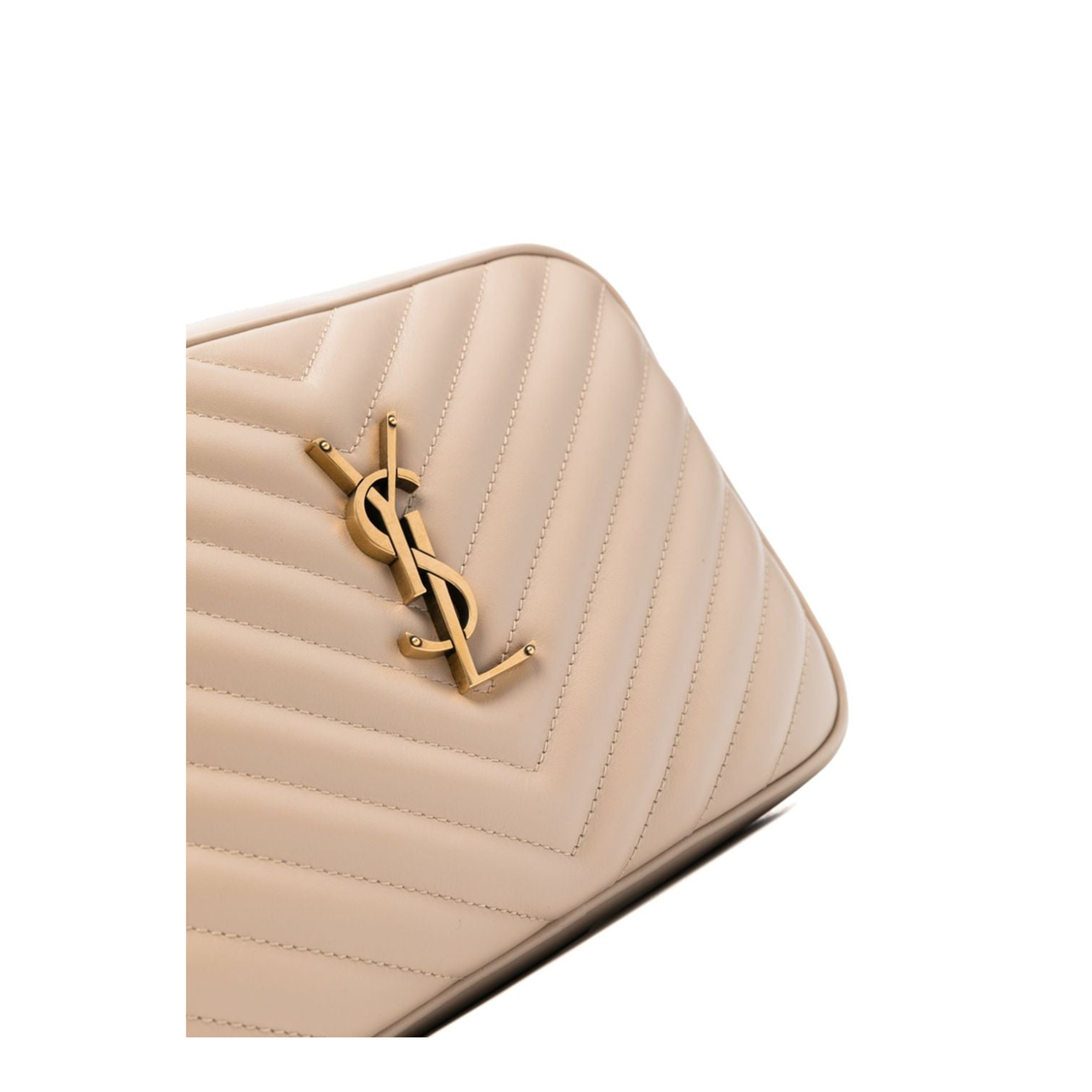 Lou Calfskin Crossbody - Dark Beige - Image 5