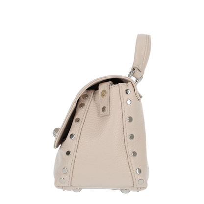 Postina Baby Cowhide Handbag - White Carnaroli - Image 6