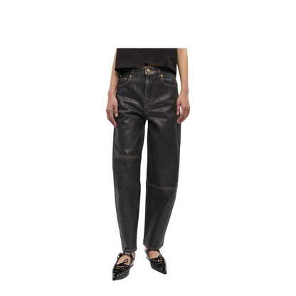 Organic Cotton Denim Jeans - Black - Image 4