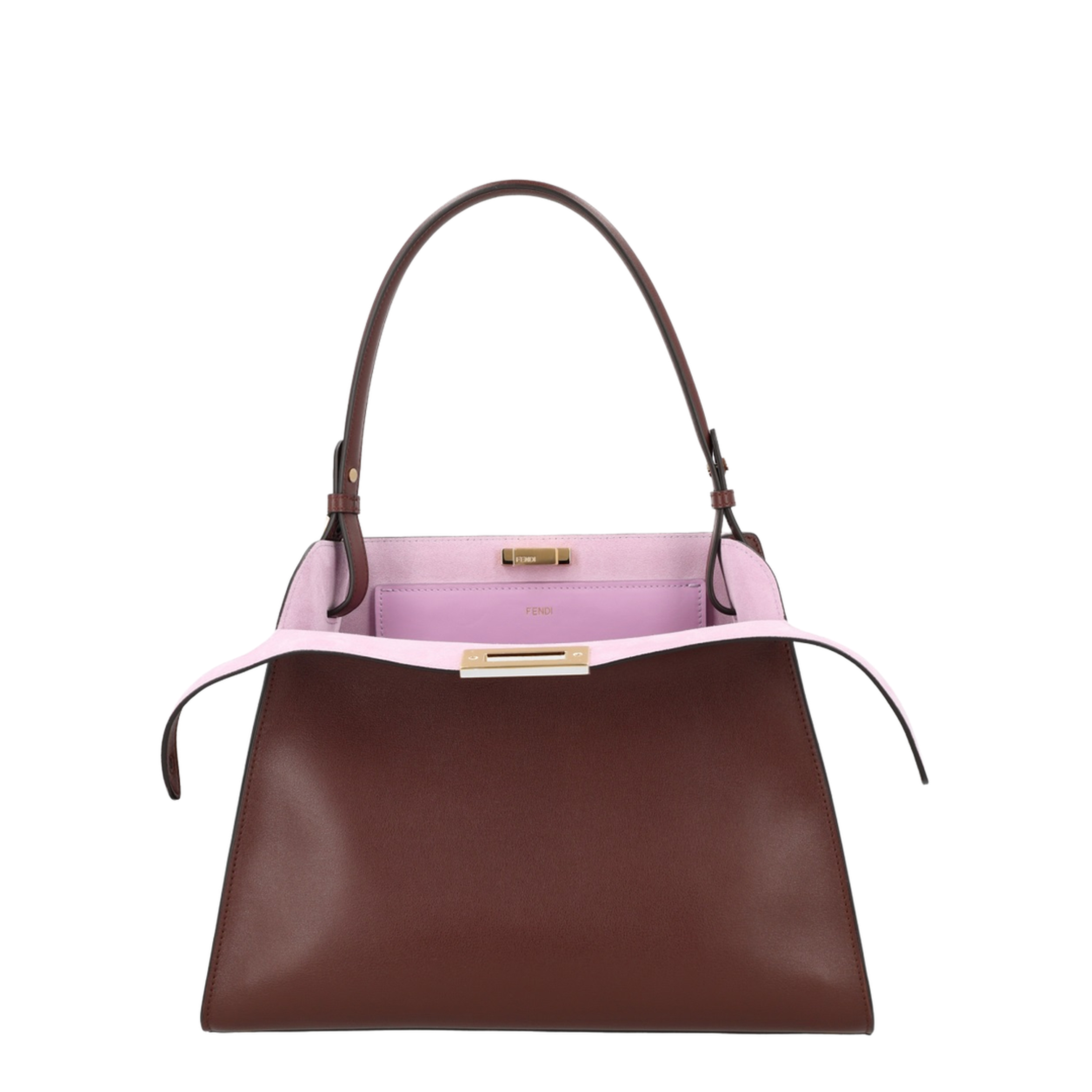 Way Medium Calfskin Top Handle Bag - Dark Brown - Image 3