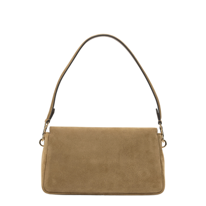 Charlie Small Suede Shoulder Bag - Toffee - Image 2