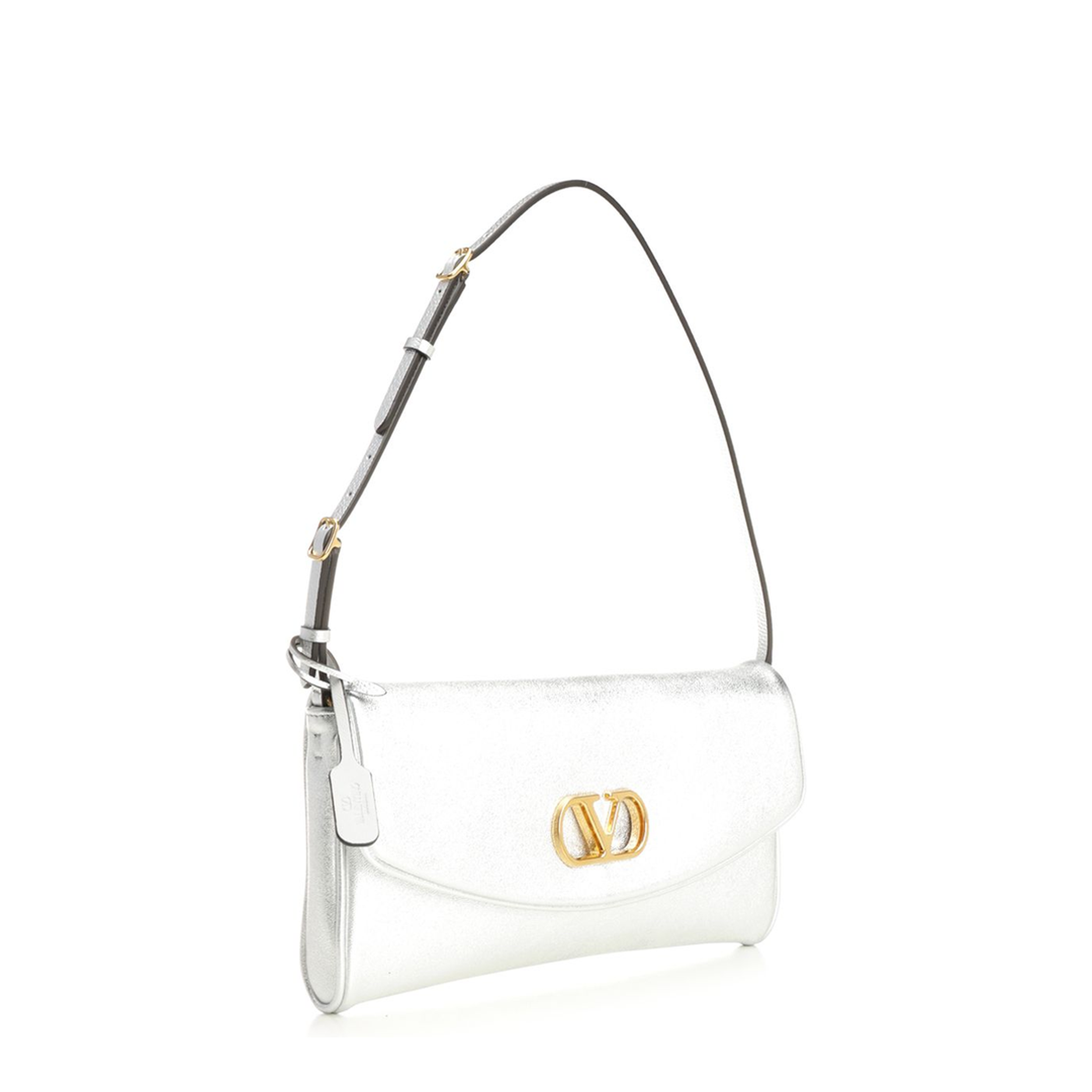 Silver Nappa Leather Shoulder Bag - Image 4