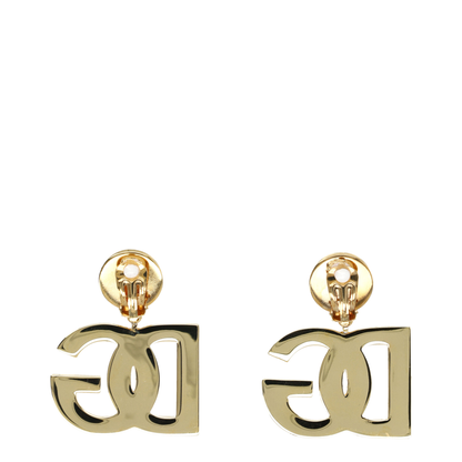 Clip-on Earrings with DG Logo in Gold - Image 4