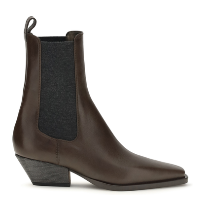 Leather Ankle Boots - Image 1