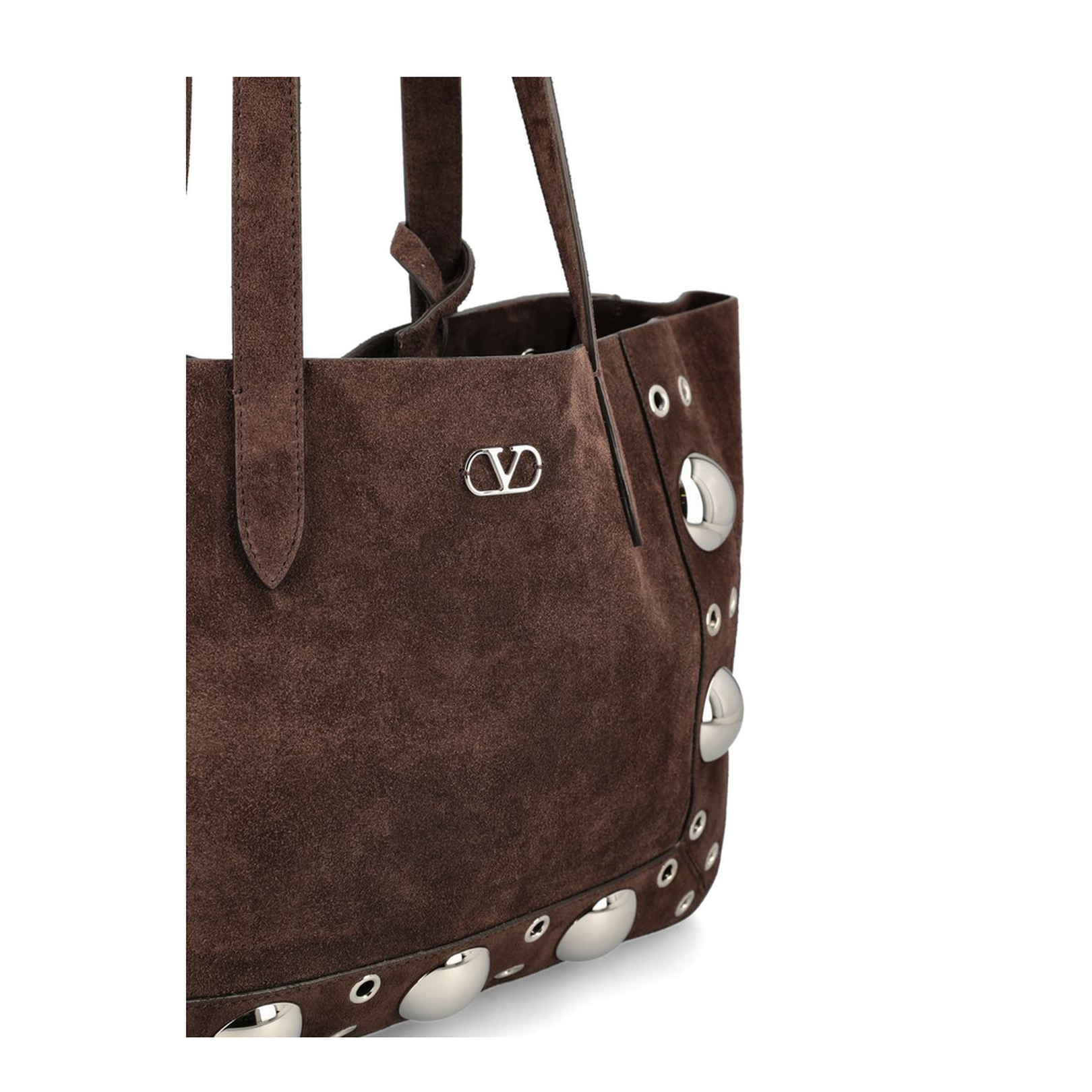 Medium Nellcôte Suede Shopping Bag Brown - Image 4