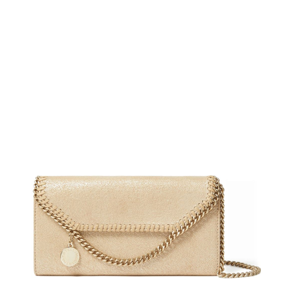 Gold Falabella Wallet-On-Chain Crossbody - Image 1