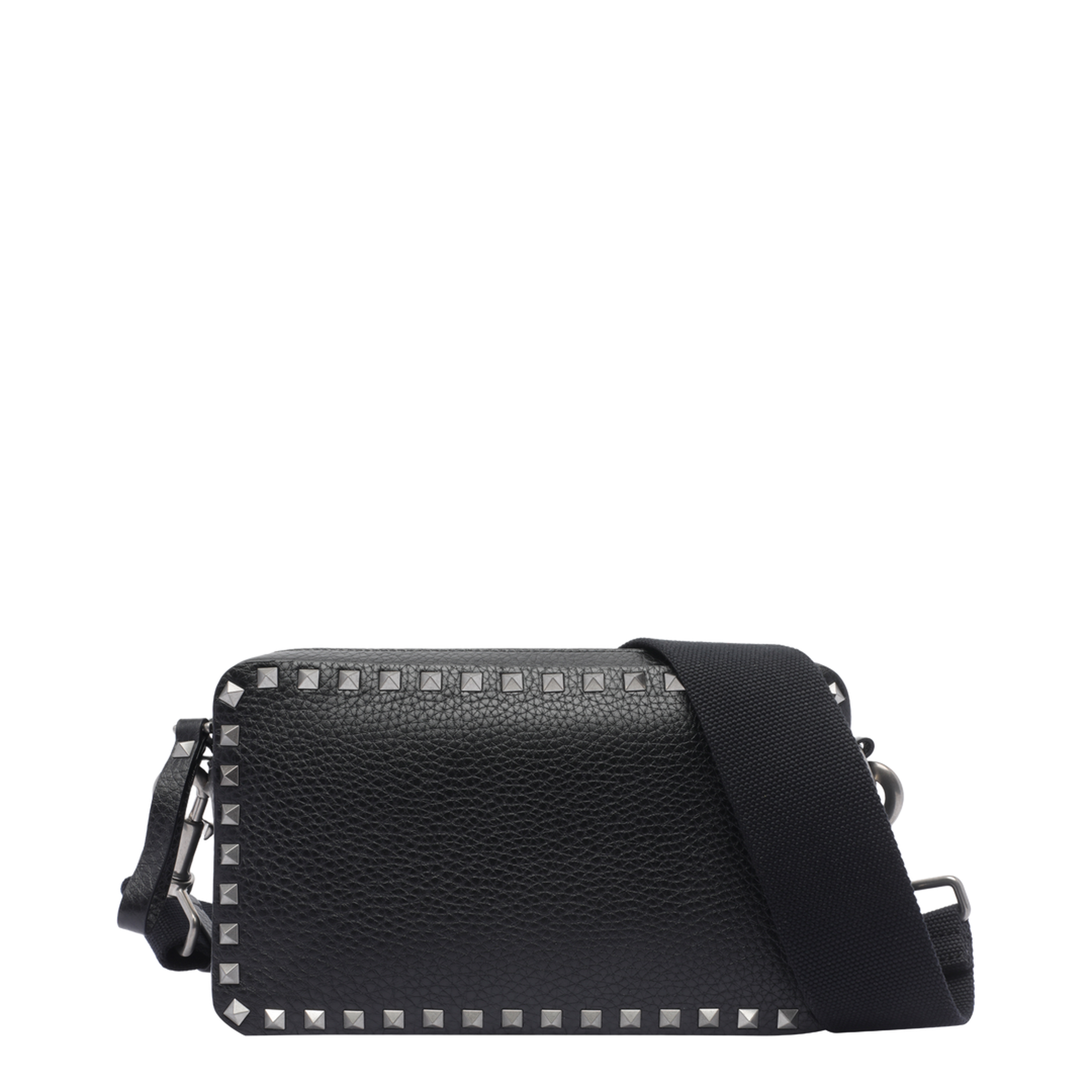 Rockstud Crossbody Bag - Black - Image 1