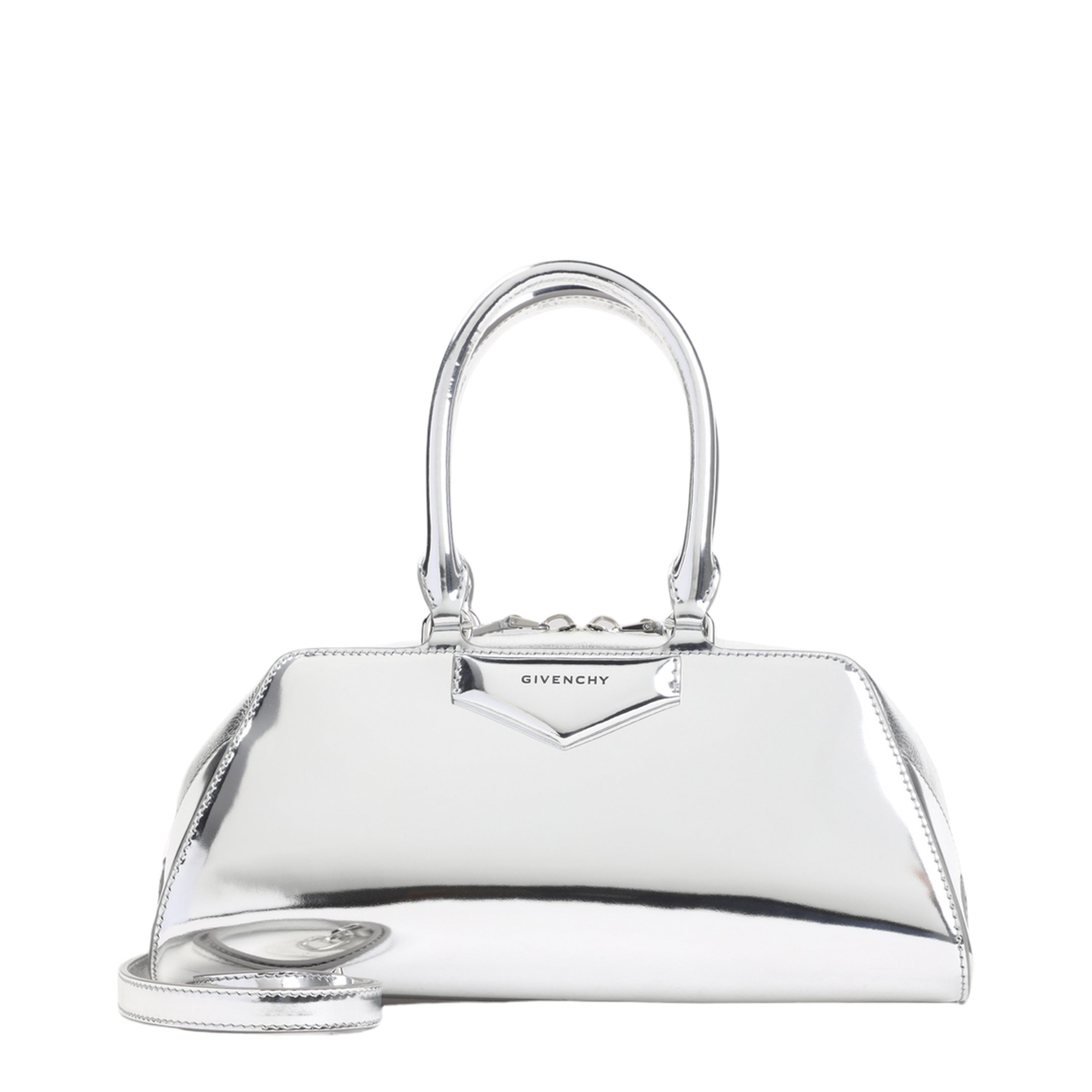 Small Antigona East-West Bag in Laminated Leather - Image 3