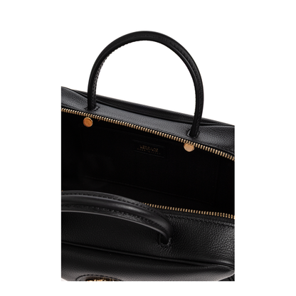 La Medusa Boston Sling Bag Leather Black - Image 5