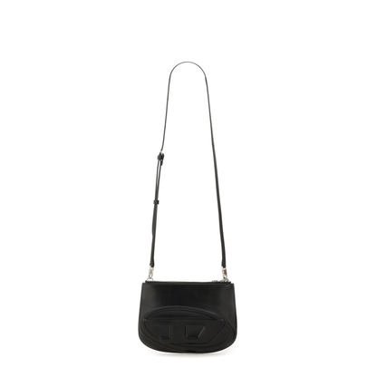 1DR Twin Calf Leather Shoulder Bag - Black - Image 5