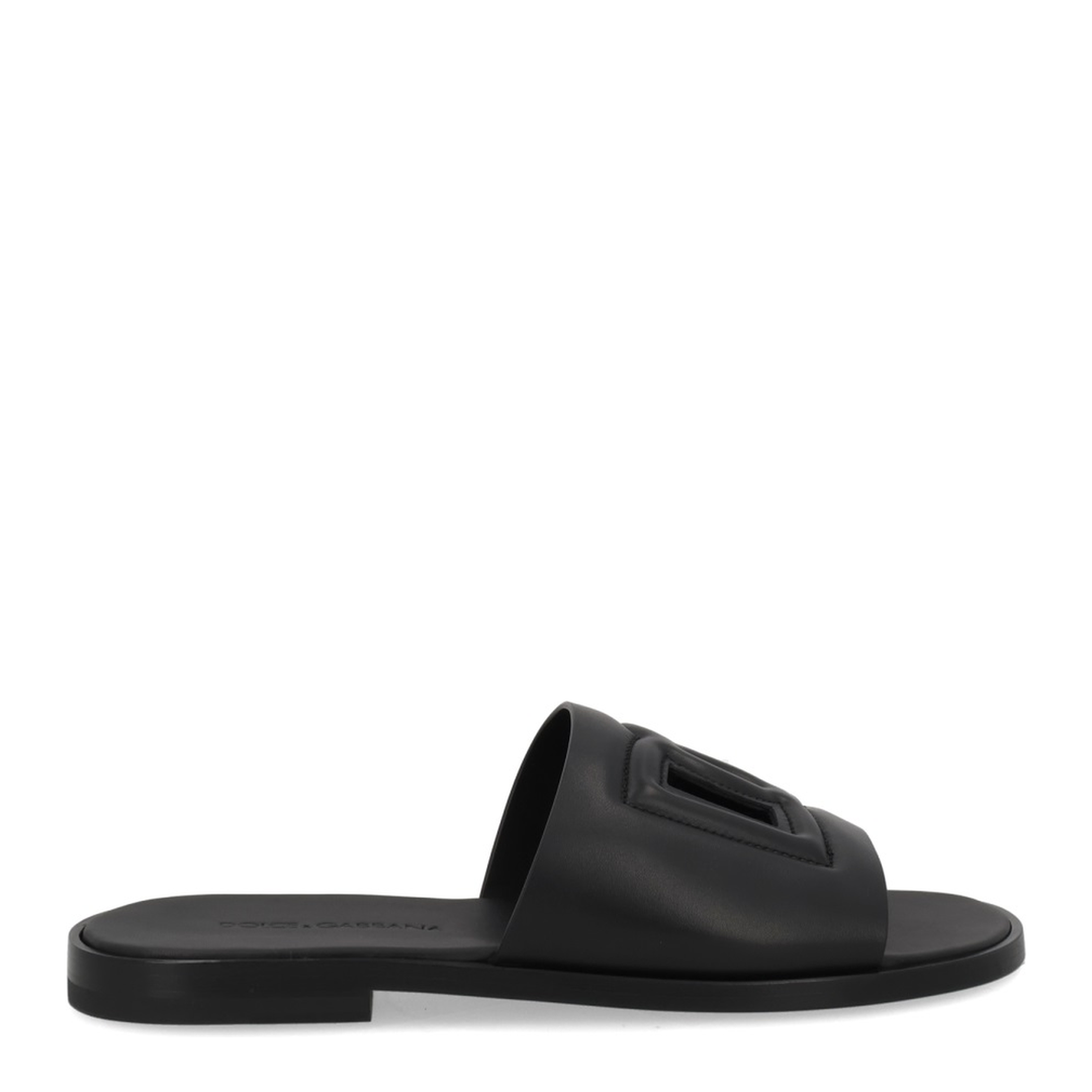 Leather Slide with Logo - Image 1